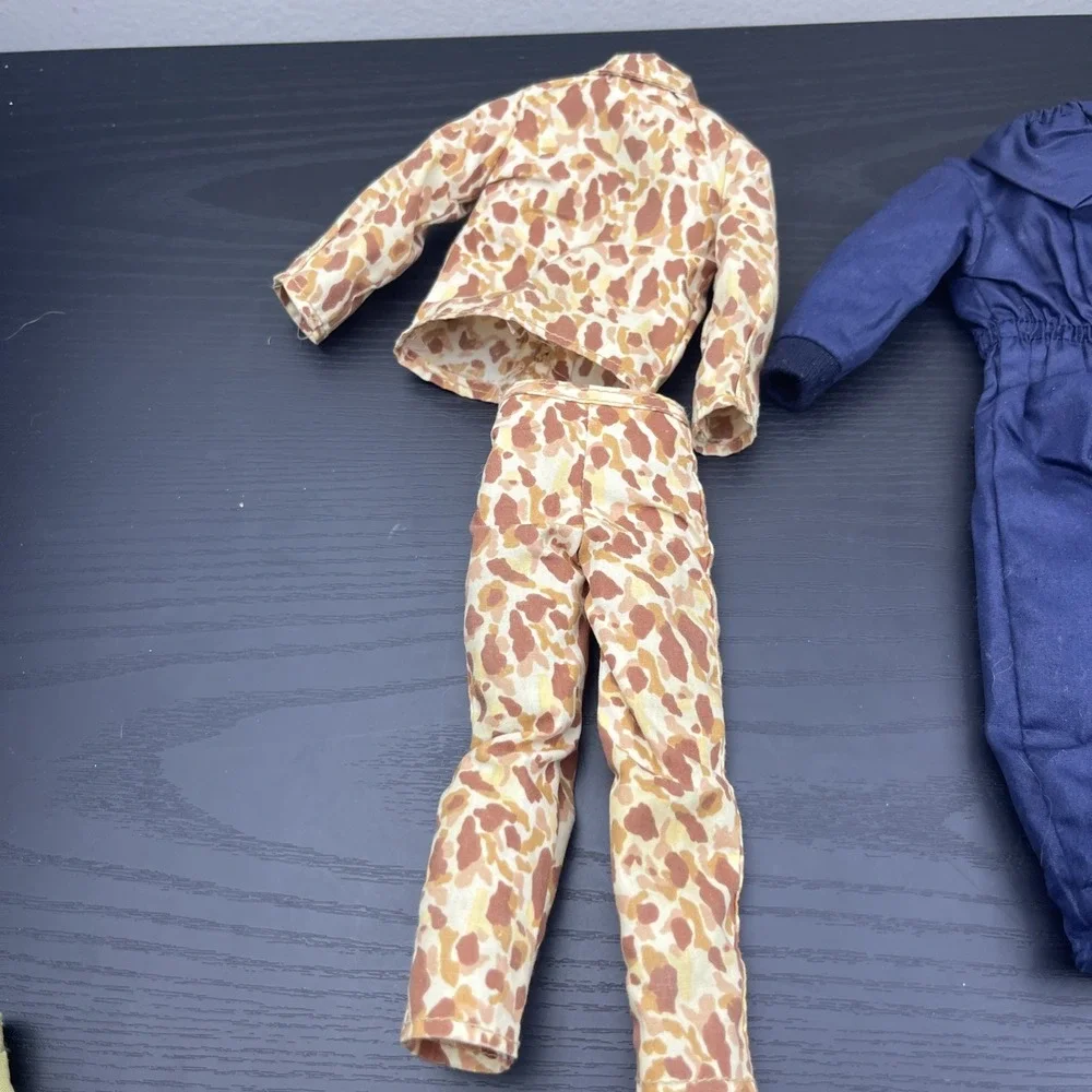 GI Joe 1/6 Scale Uniform Lot Blue Jumpsuit & Desert Camo Outfit for 12